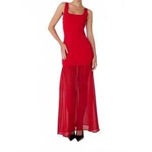 NEW JS71 lucilla maxi dress in red